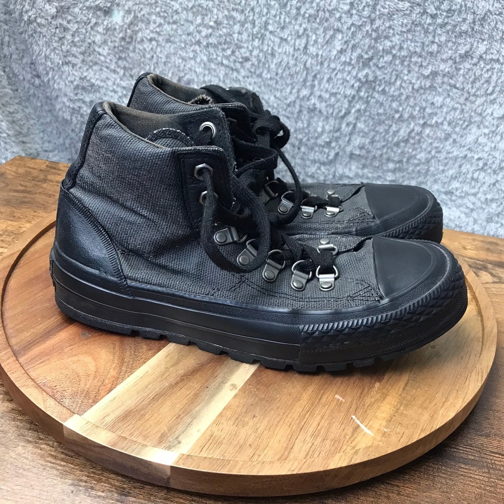 Converse Chuck Taylor All Star Street Hiker Sneaker M 5 W 6.5 Black Canvas Boots